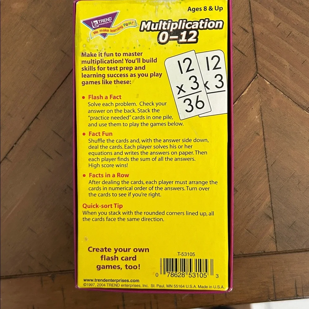 Multiplication Flash Cards 0-12 - Picture 4 of 4